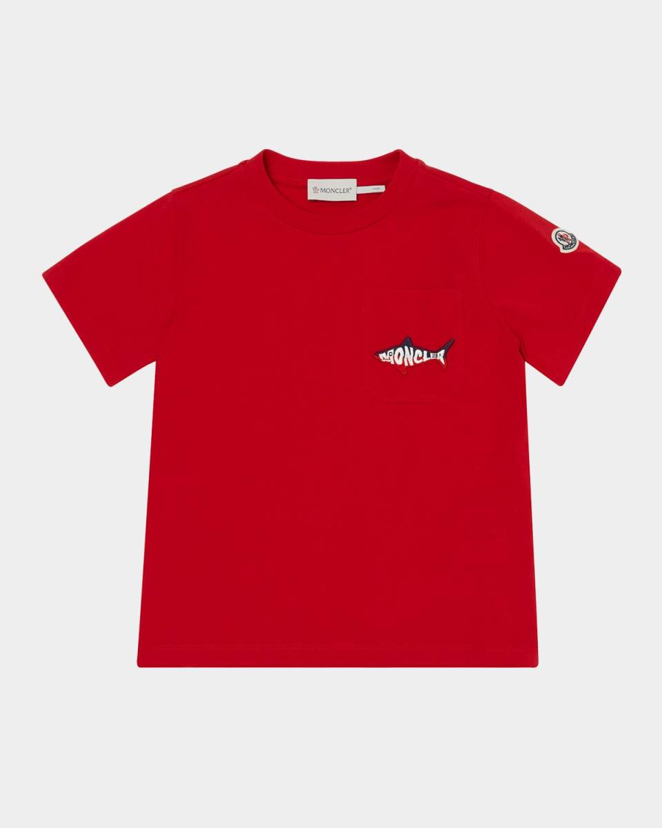 Boy's Shark Logo Short-Sleeve T-Shirt, Size 12-